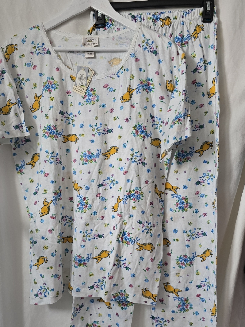 Disney Store Vintage Women's Classic Pooh Pajama Set NWT Small Medium HTF Sleep